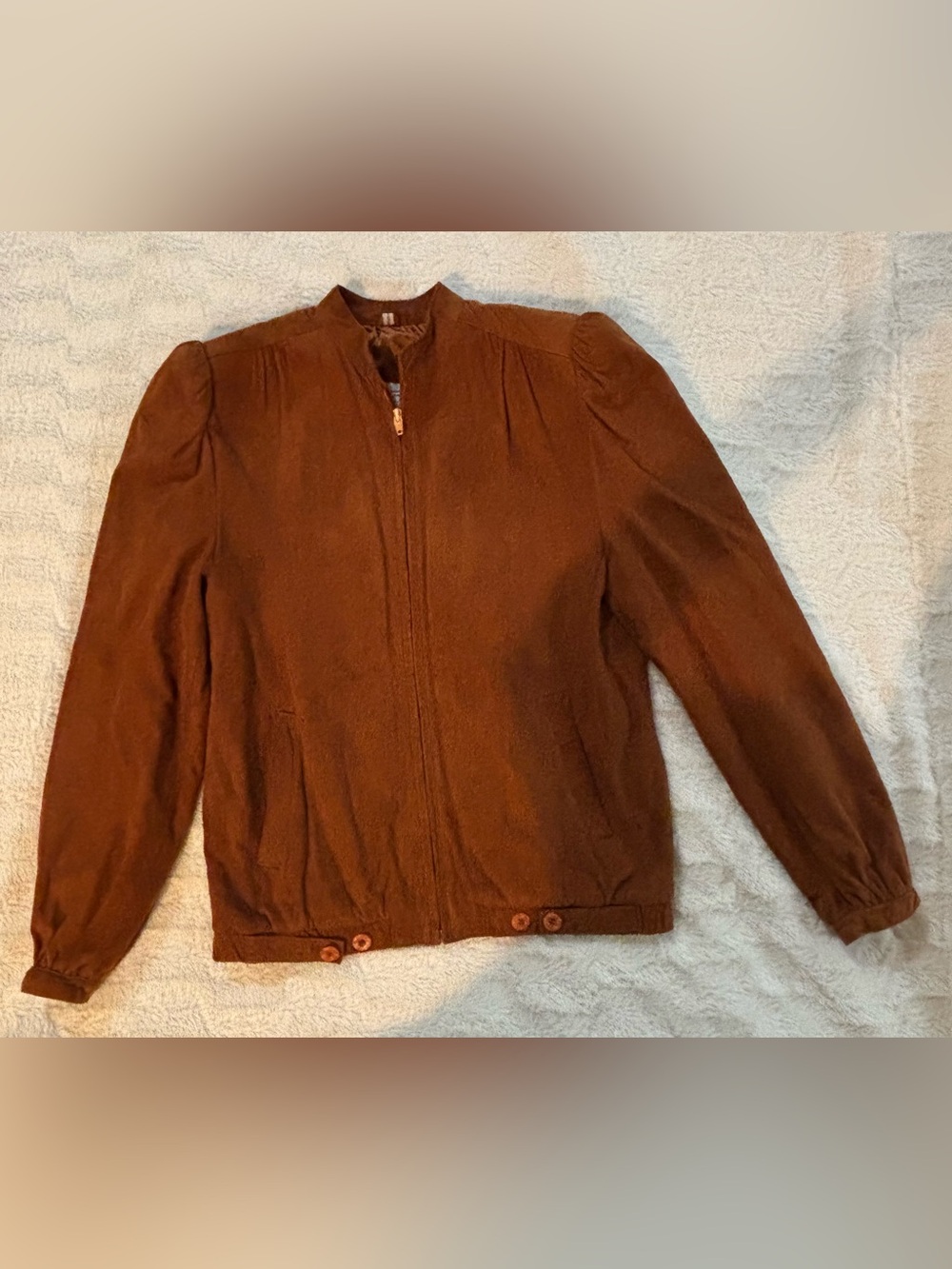 Women’s Vintage Bertini Leather Bomber Jacket